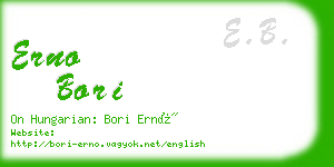 erno bori business card